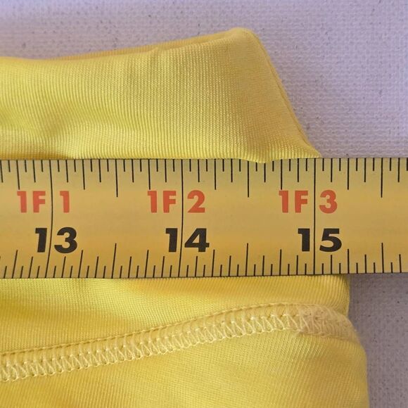 Lija Womens Yellow Ruffle Layered Tennis Pickleball Athletic Skort Size Medium - Picture 6 of 9